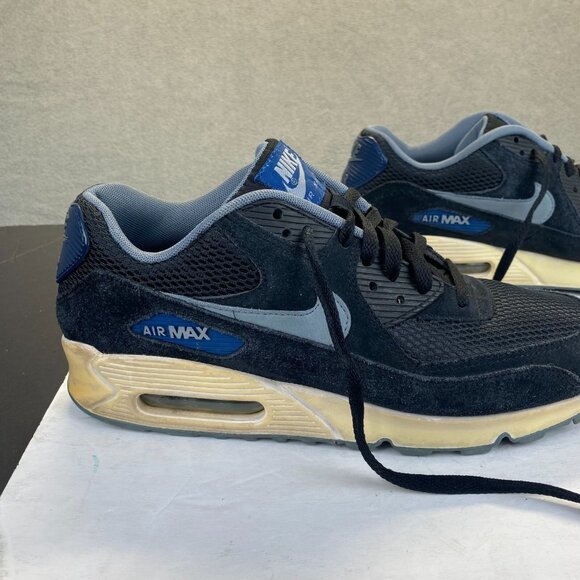 Size 10.5 Men's Nike Air Max 90 Essential Blue Marine 537384041,Comfort - Picture 2 of 16